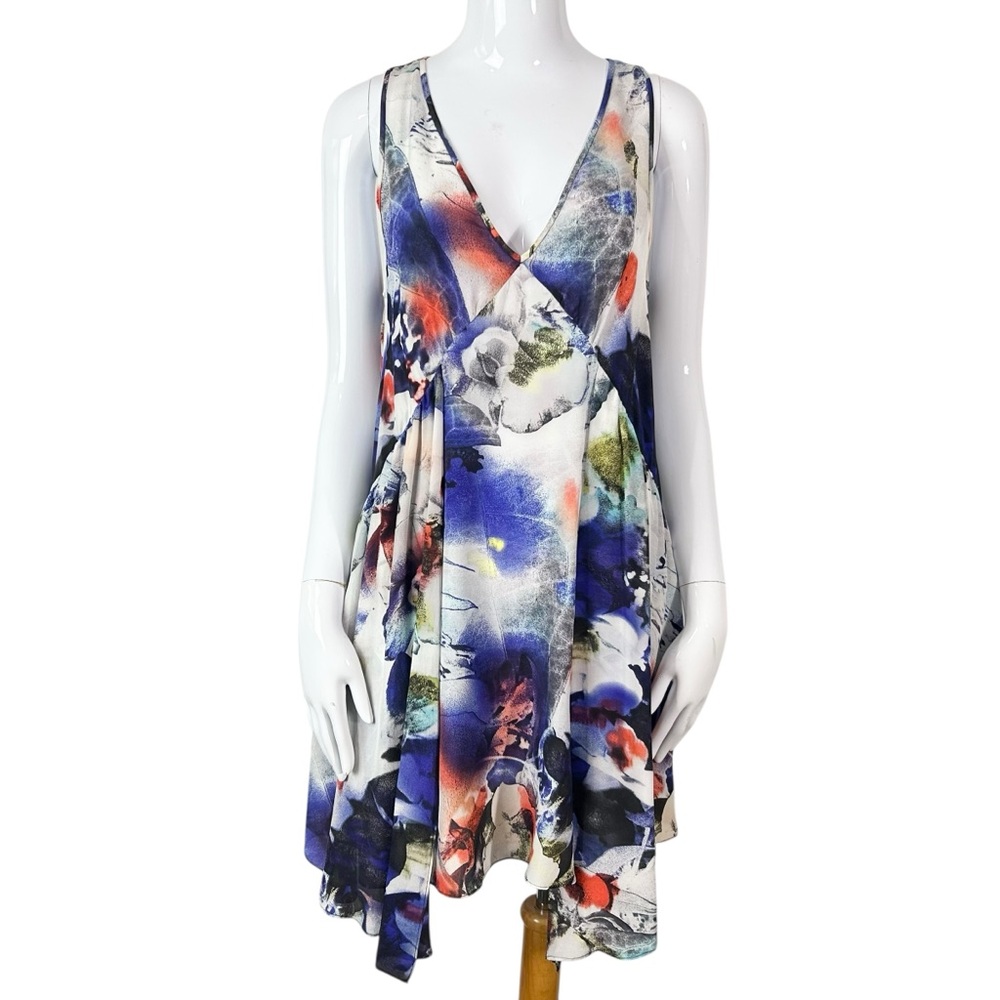 Anthro Leifsdottir Midsummer Flora Silk Dress size 4